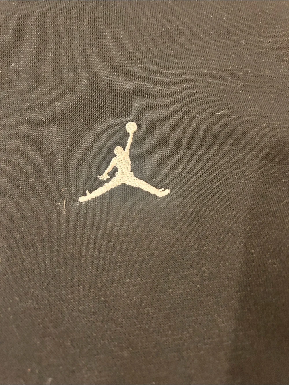 Men’s Nike  large Air Jordan black Swartshirt Hoodie pullover w jumpman logo